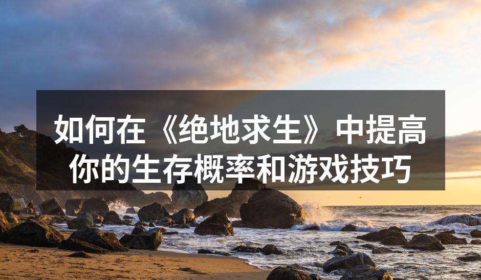 如何在《绝地求生》中提高你的生存概率和游