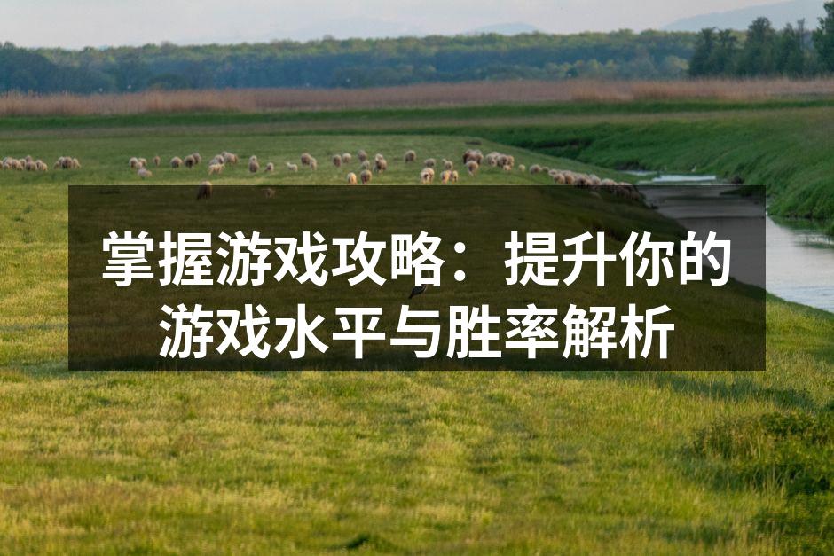 掌握游戏攻略：提升你的游戏水平与胜率解析